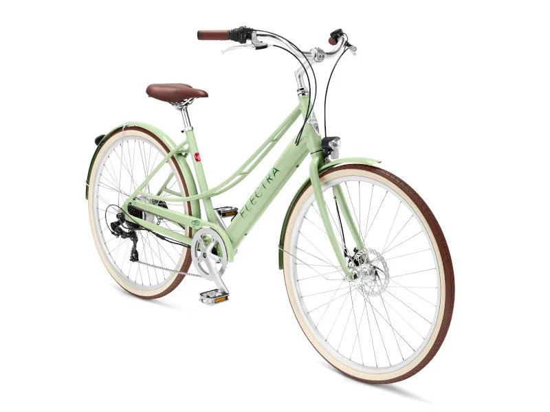 Electra Loft Go 7d Step Thru Electric Bicycle Matcha Green-1